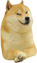 Doge evil smirk Meme Template