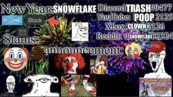 NewYearsSnowflake announcement template Meme Template