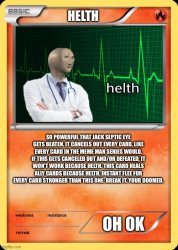 Helth card Meme Template