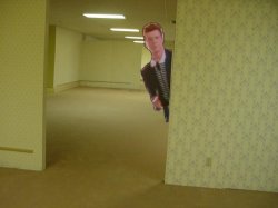 rick astley backrooms Meme Template