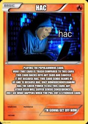 Hac card Meme Template