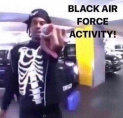 Black air force one activity Meme Template