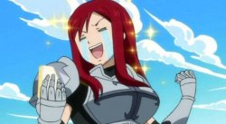 Erza Happy Meme Template