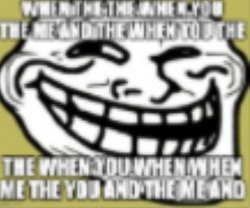 low res troll face Meme Template
