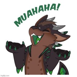 Mu ah ah a! Meme Template