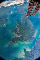 United Kingdom from international space station Meme Template
