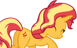 Nuzzling Sunset Shimmer (MLP) Meme Template