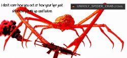 UNHOLY SPIDER CRAB TEMPLATE Meme Template
