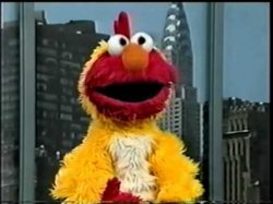 Chicken Elmo Wants Chaos Meme Template