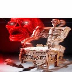 Skeleton Chair Meme Template