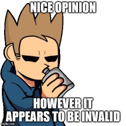 nice opinion, however it appears to be invalid Meme Template