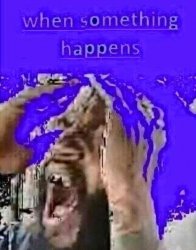 when smth happens: Meme Template