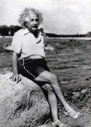 Einstein Sexy Legs Meme Template