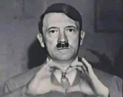 Hitler heart Meme Template