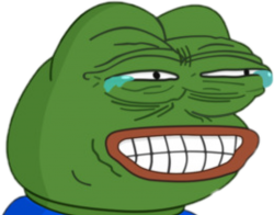 Grinning Pepe Meme Template