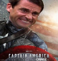 Captain America: The first cringe Meme Template