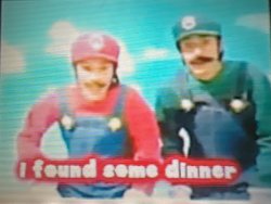 Mario: I found some dinner Meme Template
