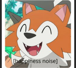 Lycanroc happy Meme Template