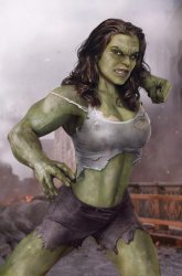 She-Hulk artwork Meme Template