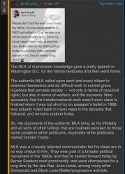 Dr. Slouchy MLK day lecture Meme Template