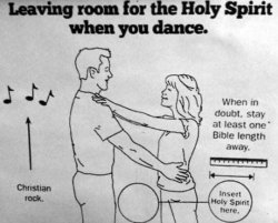Leaving room for the Holy Spirit when you dance Meme Template