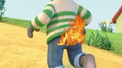 Pip's Ass On Fire Meme Template