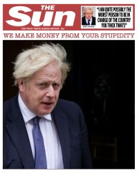 Boris Johnson Sun Front Page Meme Template