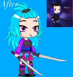 Before and after gacha edit Meme Template