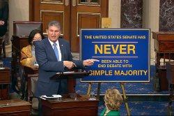 Joe Manchin Filibuster Meme Template