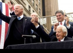 Biden with Robert Byrd kkk chapter leader Meme Template