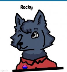 RetroFurry Rocky the Wolf fan art Meme Template