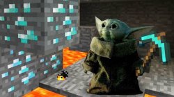 Baby Yoda the mc player Meme Template