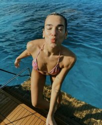 Dua Lipa bikini Meme Template