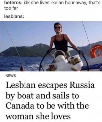 Heteros vs. lesbians Meme Template