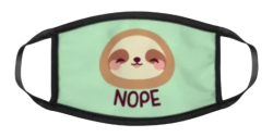 Sloth face mask transparent Meme Template