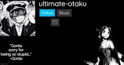 Ultimate-otaku's black and white announcement template Meme Template