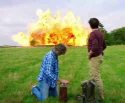 hammond and james may explodes Meme Template