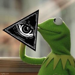 Kermit Illuminati Business Meme Template