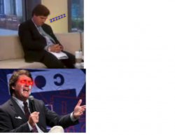 Tucker Carlson I sleep Meme Template