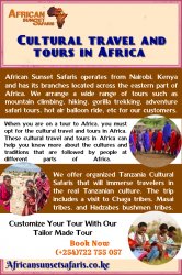 Cultural Travel and Tours in Africa Meme Template