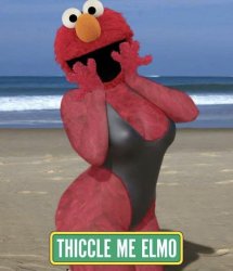 Thiccle me elmo Meme Template