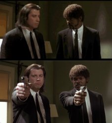 Pulp fiction Meme Template