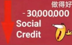 social credits Meme Template