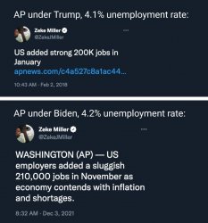 "Liberal" MSM press gives Trump better treatment than Biden. Meme Template