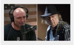 Neil Young vs Joe Rogan Meme Template