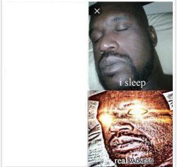 Sleeping shaq no bad language Meme Template