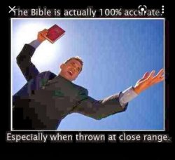 The Bible is 100% accurate Meme Template
