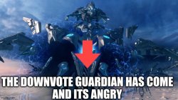downvote guardian Meme Template