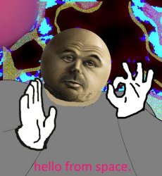 Hello from space Meme Template