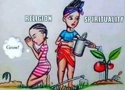 Religion vs. spirituality Meme Template
